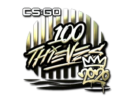 100 Thieves (Gold) | 2020 RMR sticker