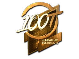 100 Thieves (Gold) | Boston 2018 sticker