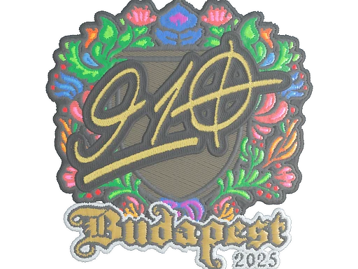 910 (Embroidered) | Budapest 2025 sticker
