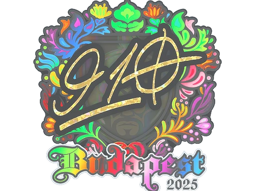 910 (Holo) | Budapest 2025 sticker