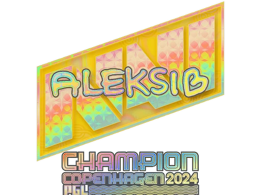 Aleksib (Holo, Champion) | Copenhagen 2024 sticker