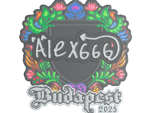 alex666 (Embroidered) | Budapest 2025 sticker