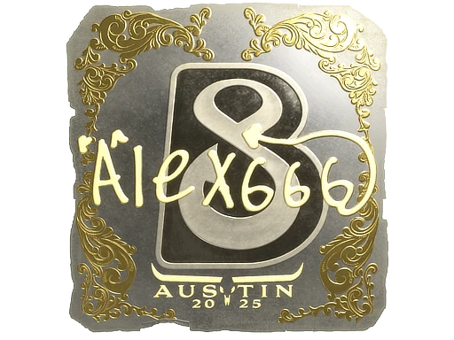 alex666 (Gold) | Austin 2025 sticker