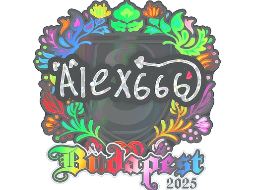 alex666 (Holo) | Budapest 2025 sticker