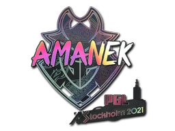 AMANEK (Holo) | Stockholm 2021 sticker