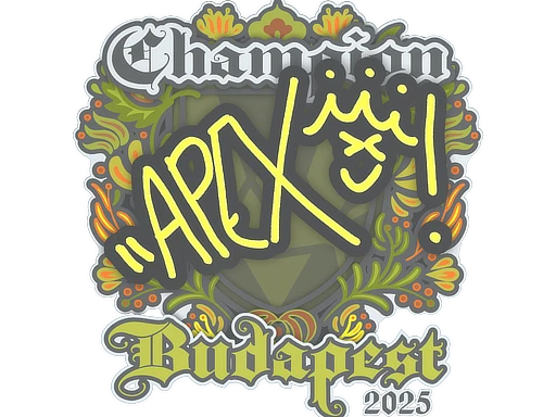 apEX (Champion) | Budapest 2025 sticker