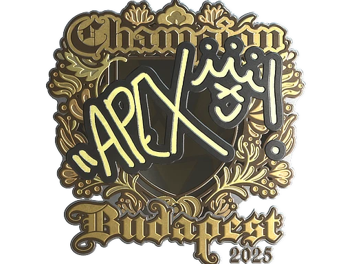 apEX (Gold, Champion) | Budapest 2025 sticker