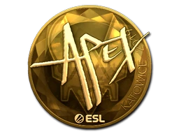 apEX (Gold) | Katowice 2019 sticker