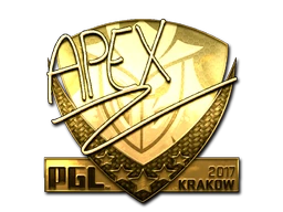 apEX (Gold) | Krakow 2017 sticker