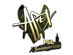 apEX (Gold) | Stockholm 2021 sticker
