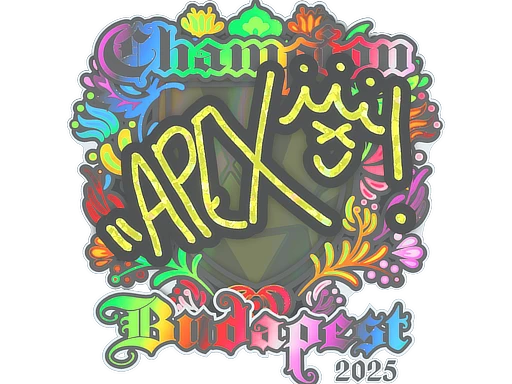 apEX (Holo, Champion) | Budapest 2025 sticker