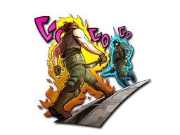 Approaching Site sticker