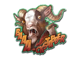 Baaa-ckstabber! sticker