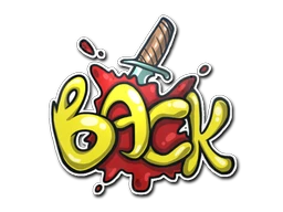 Backstab sticker