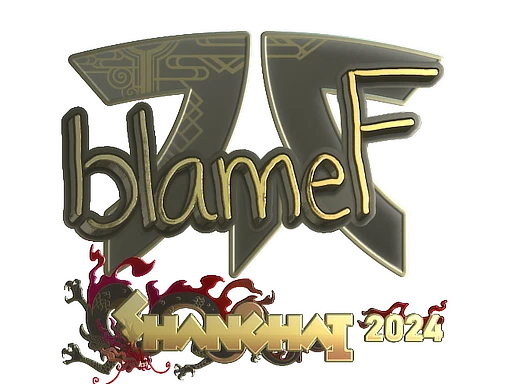 blameF (Gold) | Shanghai 2024 sticker