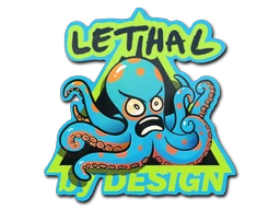 Blue Lethal sticker