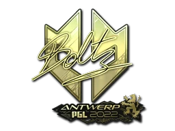 boltz (Gold) | Antwerp 2022 sticker