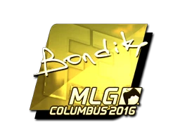 bondik (Gold) | MLG Columbus 2016 sticker