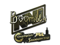 Boombl4 (Gold) | Stockholm 2021 sticker