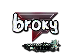 broky (Glitter) | Antwerp 2022 sticker