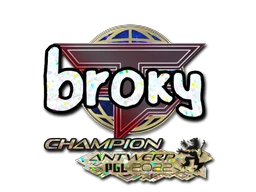broky (Glitter, Champion) | Antwerp 2022 sticker