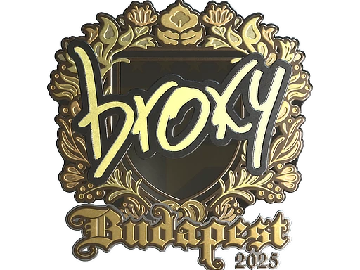broky (Gold) | Budapest 2025 sticker