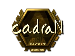 cadiaN (Gold) | London 2018 sticker