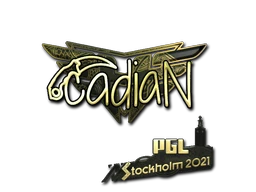 cadiaN (Gold) | Stockholm 2021 sticker