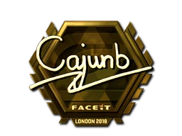 cajunb (Gold) | London 2018 sticker