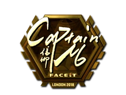 captainMo (Gold) | London 2018 sticker