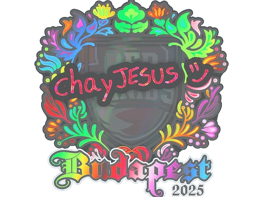 chayJESUS (Holo) | Budapest 2025 sticker