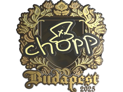 chopper (Gold) | Budapest 2025 sticker