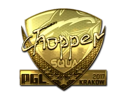 chopper (Gold) | Krakow 2017 sticker