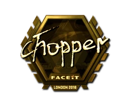 chopper (Gold) | London 2018 sticker