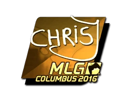 chrisJ (Gold) | MLG Columbus 2016 sticker