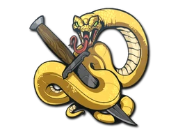 Coiled Strike sticker