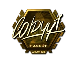 COLDYY1 (Gold) | London 2018 sticker