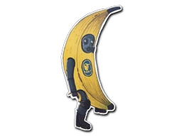 CT in Banana sticker