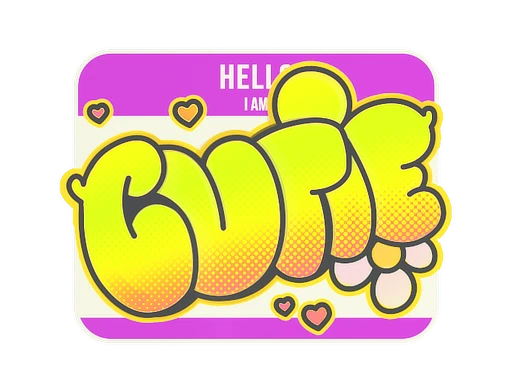 Cutie sticker