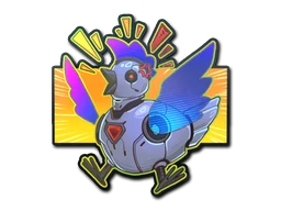 Cyber Chicken sticker