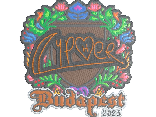 Cypher (Embroidered) | Budapest 2025 sticker
