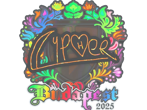 Cypher (Holo) | Budapest 2025 sticker