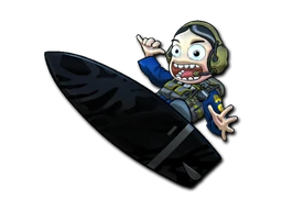 Dark Water Surf Ava sticker