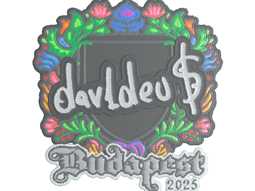 dav1deuS (Embroidered) | Budapest 2025 sticker