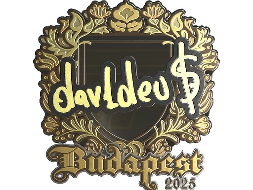 dav1deuS (Gold) | Budapest 2025 sticker