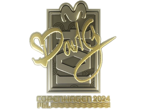 dav1g (Gold) | Copenhagen 2024 sticker