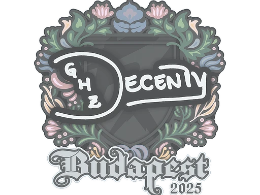 decenty | Budapest 2025 sticker