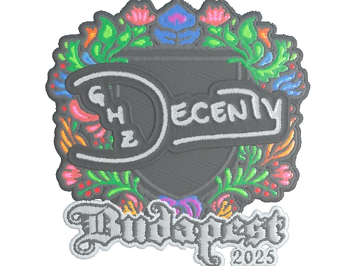 decenty (Embroidered) | Budapest 2025 sticker