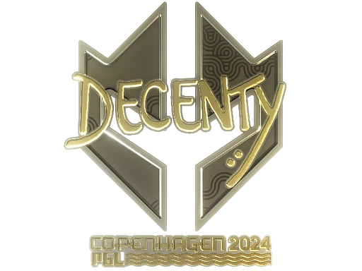 decenty (Gold) | Copenhagen 2024 sticker