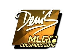 denis (Gold) | MLG Columbus 2016 sticker